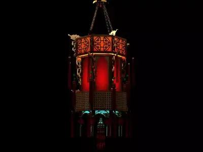 Chinese  palace lantern   3D model purchase