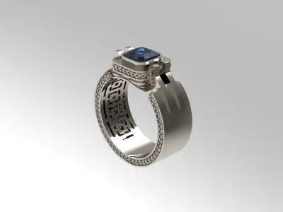 Male ring N - 190 3D print model