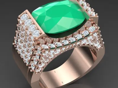 Luxury Men Rings Designs 6MR070 3D print model