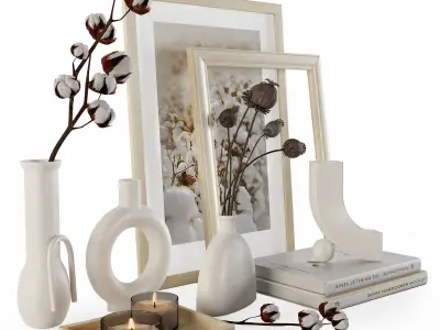 Decorative set w007 3D model