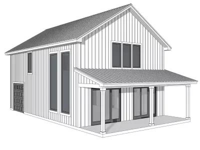 Barndominium House 16 -Archimple LLC 3D model