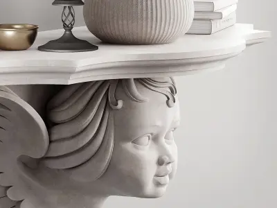 Decorative set 03 3D model 4