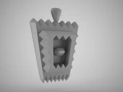 Serrated Necklace 3D print model