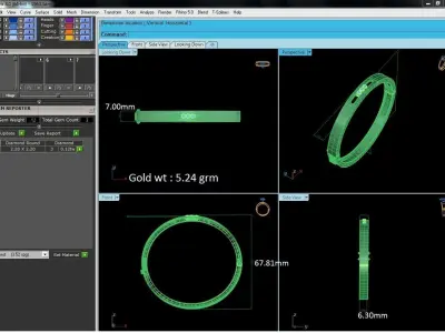Women Bracelet 3D print model shop