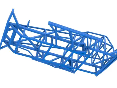 Frame of BriSCA Formula 1 Stock Car Scale 1 to 25 3D print model