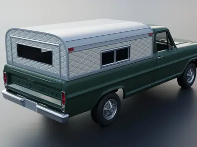 F-100 Camper 1970 3D print model