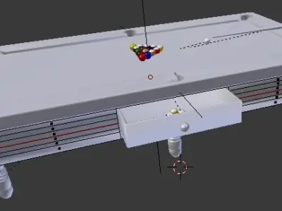 pool play Low-poly 3D model