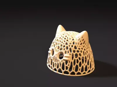 Ghost Cat halloween 3D print model