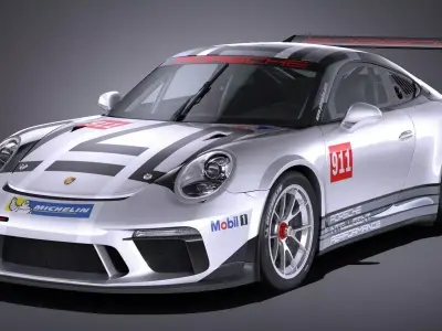 Porsche 911 GT3 Cup 2017 3D model