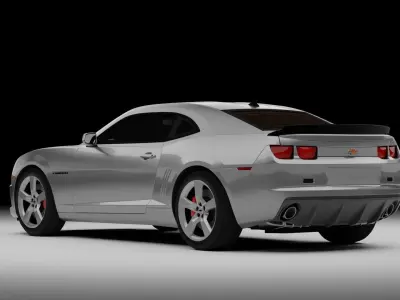 2010 camaro Rigged Low-poly 3D model