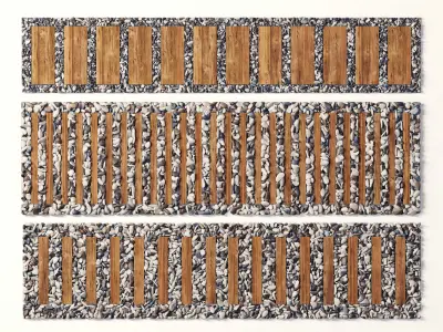 Board road pebble collection n3 3D model