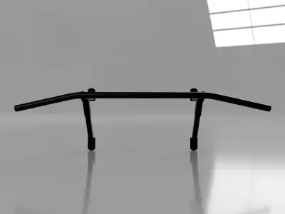 Horisontal bar 3D model