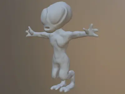 Alien humanoid Free 3D model