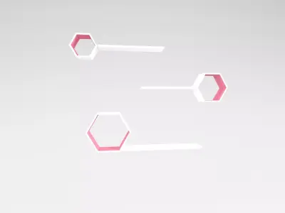 Wall Rack v1 009 Low-poly 3D model