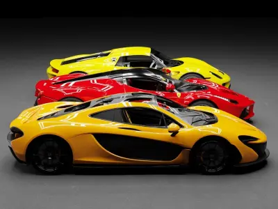 Holy Trinity 2000s Car Pack 3D model