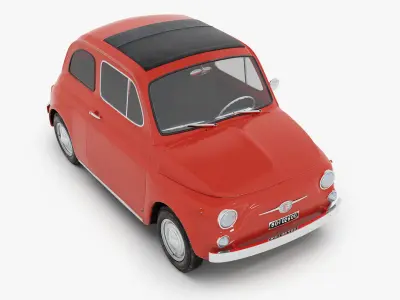 Fiat 500 F 1965-72 3D model