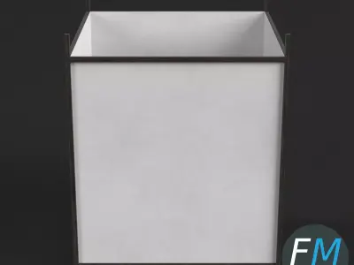 Japanese table lamp 2 3D model
