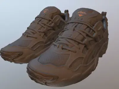 ASICS GEL NANDI SHOES PBR Low-poly 3D model