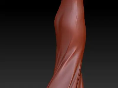 Turn around Dress vase base 3D print model 3D print model