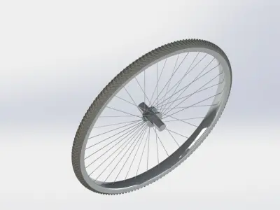 Bicycle wheel 3D model