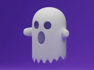 Cartoon Ghost 3D model