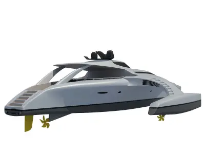 Luxury Yacht 3D model