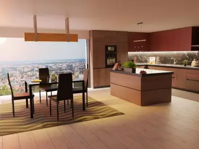 Modern kitchen Free 3D model