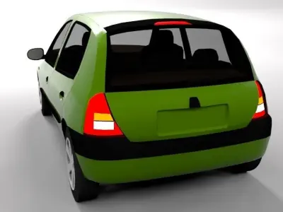 RENAULT CLIO 1999 LOWPOLY Low-poly 3D model