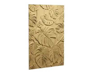modern panel wall decor set relief stl mural CNC 250 3D model