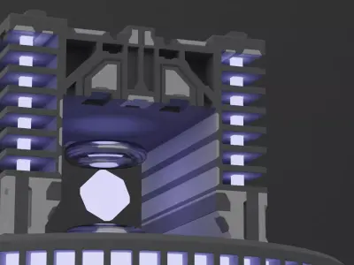 Sci Fi Tower Free 3D model