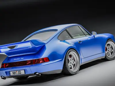 Porsche 911 964 Turbo 1992 3D model