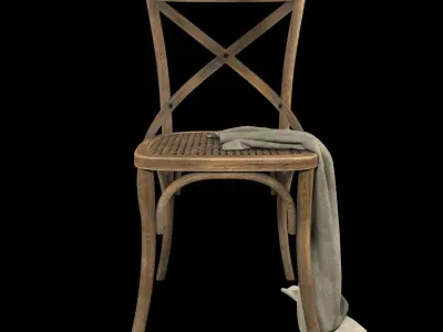 French Bistro Chair 3D model
