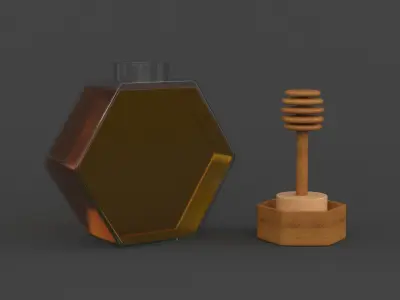 Honey Jar 3D model