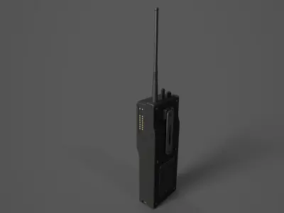 Police Radio Low-poly 3D model