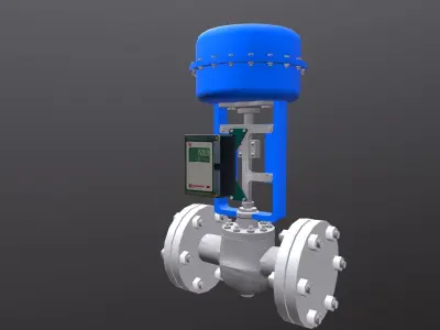 Control Valve Low-poly 3D model