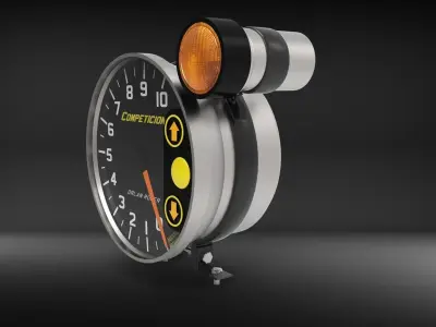 Tachometer Orlan Rober Mid-High Poly Low-poly 3D model