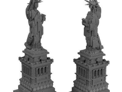 Lego Architecture Set 21042 - Statue of Liberty 3D model