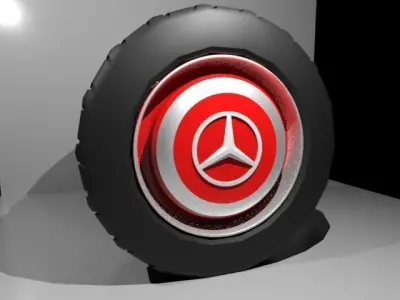 Wheel from Mercedes sl 190 Free 3D model