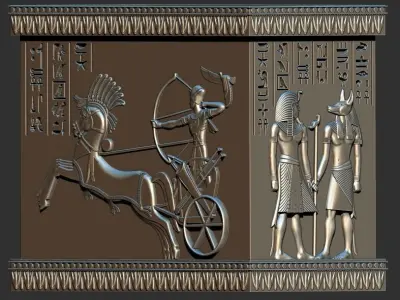 Egyptian Pharaoh Box 3D Printable model 3D print model