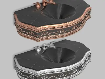 Classic Wash Basin 10 3D model