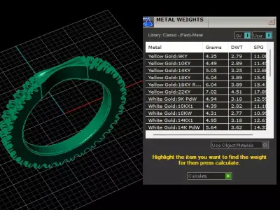  Golden Crest Diamond Band 3D print model