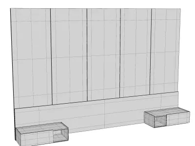 Wood Wall panel 3D model