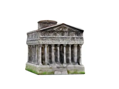 Classical Ancient Temple Architectural Model 3D model