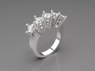 bridal wedding STL 3D jewelry gold ring model jr00028 3D print model