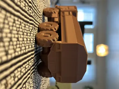 PRINT-IN-PLACE OFFROAD TRUCK 6X6 3D print model