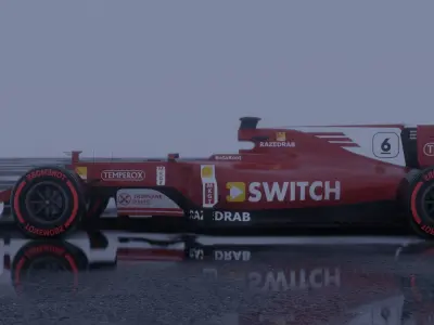 Formula Racing Car 3D model