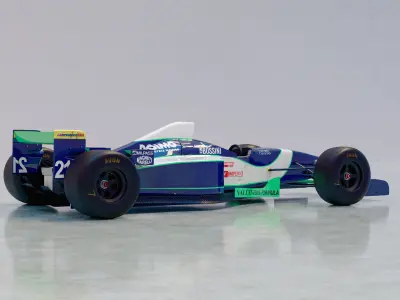 1996 Minardi M195B Formula 1 3D model