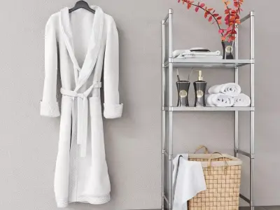 bathroom accessories 3D model