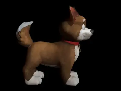 Dog cartoon 3D model purchase