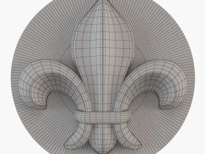 french lily 3D print model